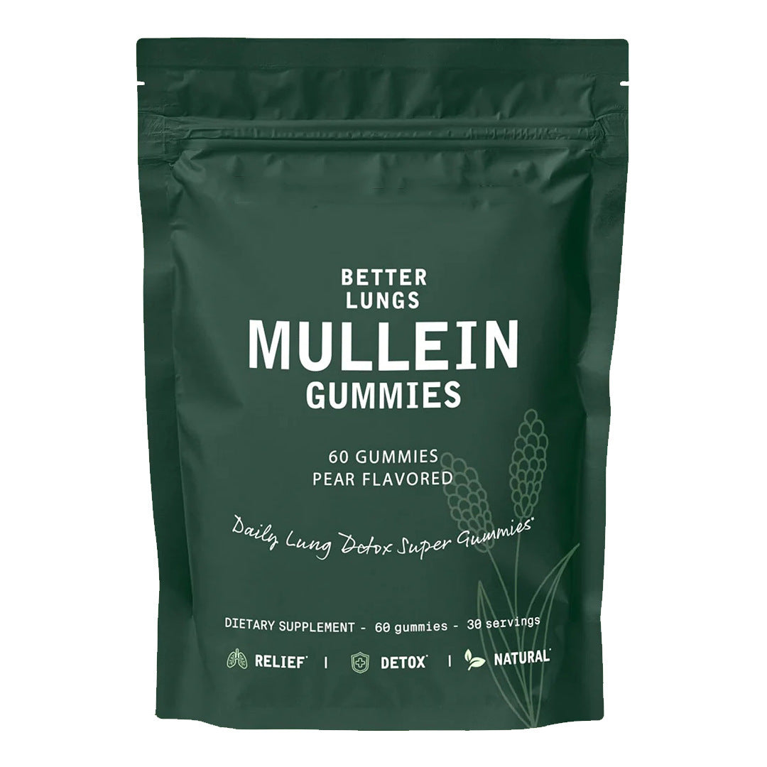 Mullein Gummies Pear Flavor Lung Health Dietary Supplement